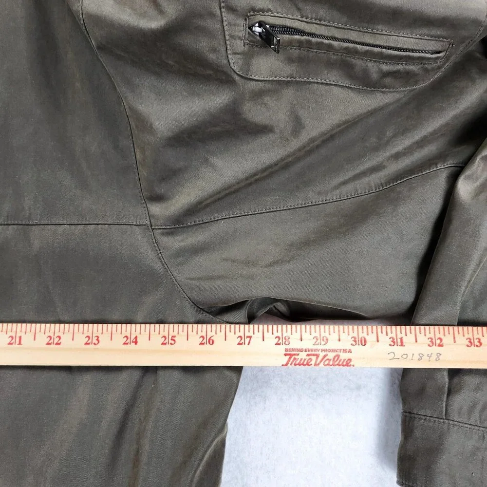 Michael Kors Jacket Mens 2XL Green Packable Hood Full Zip Classic Casual Outdoor
